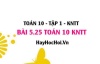 Bài 5.25 SGK Toán 10 Kết nối tri thức tập 1